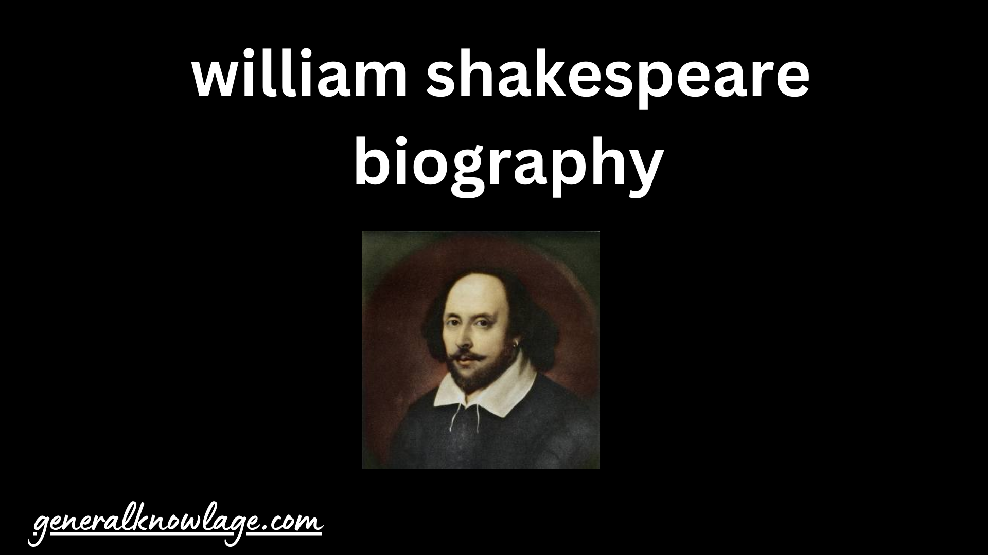 william shakespeare biography